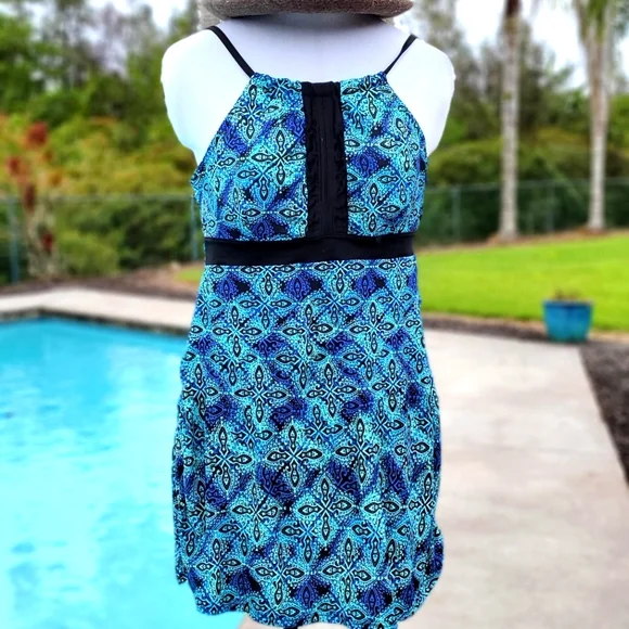 A Shore Fit! | Swim | A Shore Fit High Neck Dresskini Swimwear One Peice Swim Suit Sz Blueblack | Poshmark A Shore Fit! | Swim | A Shore Fit High Neck Dresskini Swimwear One Peice Swim Suit Sz Blueblack | Poshmark